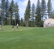 Coyote Moon - Truckee golf course - Lake Tahoe/Reno - No. 7 green rock