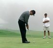 Nick Faldo putting - Pebble Beach Golf Links