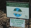 San Geronimo Golf Course - sign