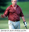 George Bush golfing