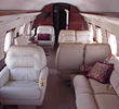 Private jet interior