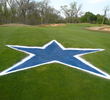 Cowboys Golf Club - Dallas Cowboys star in fairway