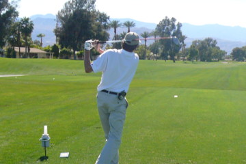 Take out the driver and fire away at all that green from the first tee at Palm Desert C.C.