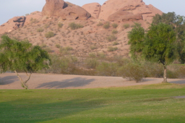 Papago Golf Course in Phoenix puts golfers shooting alongside towering rocks.