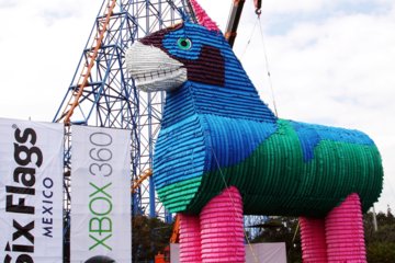Okay, Lorena Ochoa is nothing like a piñata. But if she was, she'd be even more impressive than this, the world's largest piñata.