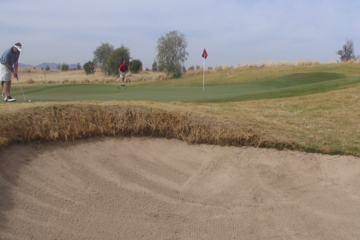 The bunkers are huge and the greens vast at Southern Dunes.