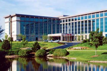 Marriott Milwaukee West is a corporate hotel with a nice mini-lake setting.