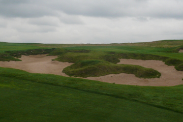 Erin Hills is a rugged golf course where you'd better be prepared to battle bunkers.