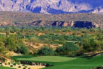 We-Ko-Pa Cholla's eighth hole offers a terrific view of the desert landscape.