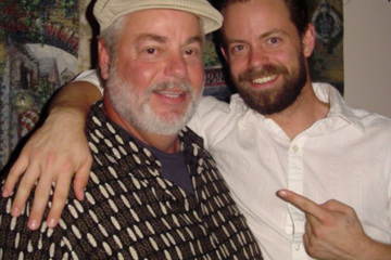 Nick Costner, left, and son Josh have teamed up on the golf course and in the music studio.