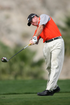 To hit your driver as far as possible, swing longer and faster, letting yourself release the club through impact.