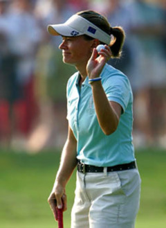 Catriona Matthew and her unborn child ran away with the win at Itanhanga Golf Club in Rio de Janeiro.