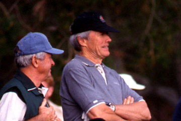 Local Clint Eastwood participates in the AT&T Pebble Beach National Pro-Am.