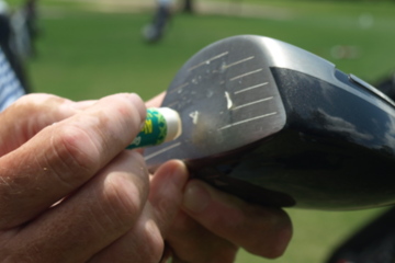 A small amount of ChapStick will substantially reduce the amount of sidespin generated by the ball, allowing you to hit the fairway just like Tiger.