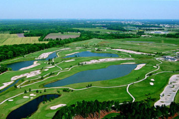 An aerial view of Virginia Beach National, formerly the TPC of Virginia Beach.