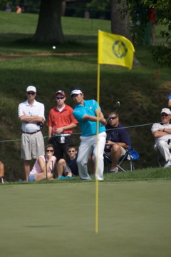 When you're watching golf tournaments on TV, notice how tour players seem to relax and let the loft of the club do the work for them.