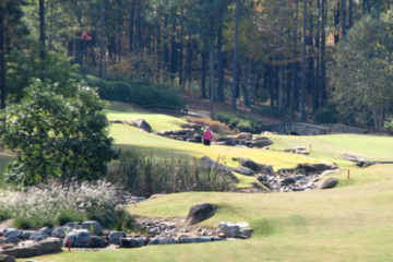 The Rees Jones-designed Oconee Course at Reynolds Plantation has drawn raves for its playable layout and scenic beauty.