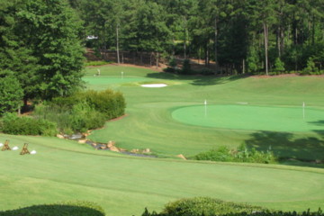Reynolds Golf Academy has built impressive short game practice areas to hone one's game from the "red zone" of 100 yards on in. 