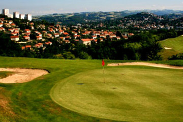 The Golf Club at St. Etienne is a hilly municipal golf course about an hour from Lyon that was built on a former mine and landfill site.