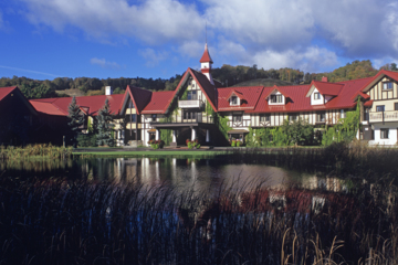 The Boyne Highlands Resort features four championship golf courses, plus the nearby Bay Harbor Golf Club.