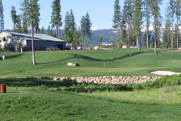 Coyote Moon Golf Course's No. 12 is a long par 3 (227 yards) over water.
