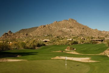 Following fall over-seeding, courses such as Boulders North in Scottsdale are lush and green with rye fairways and rough. 