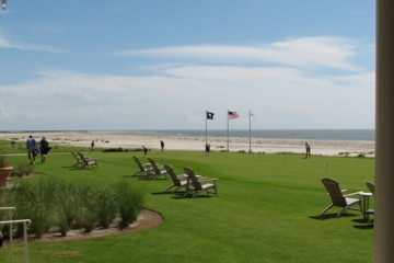 A view of the Ocean Course, Kiawah Island Golf Resort, South Carolina.