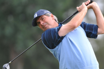 Fred Couples does a great job of using his left hand to control club-face rotation, eliminating hooks and slices.
