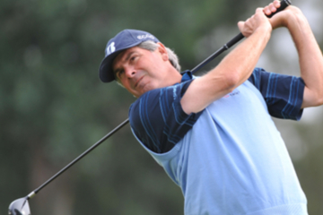 Fred Couples does a great job of using his left hand to control club-face rotation, eliminating hooks and slices.
