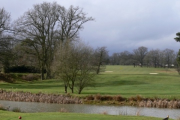 Your tee shot on the 191-yard par-3 eighth must reach the green, anything that lands short will stay short.