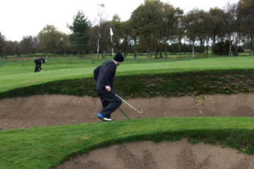 James Braid bunkering is in full effect at Carnoustie, often steep and in clusters.
