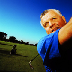 Many golfers lose focus and change their style of play when playing with a golfer better than them.