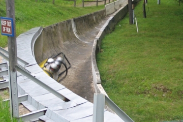 Life is the but a blur on the turns of the bobsled track