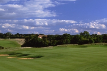 Position is all important on the par-4 seventh. The further right you go the more difficult the second shot.