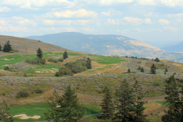 The Golf Club at The Rise is carved into the hillside about 1,100 feet above Vernon, B.C.