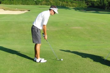 An effective pre-shot routine is essential to improving your golf game.