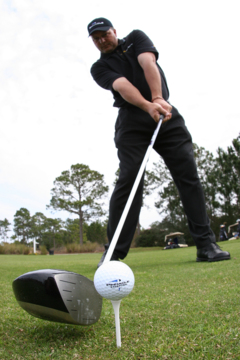 Long-drive specialist Dan Boever has made the switch from pro baseball to golf entertainer.