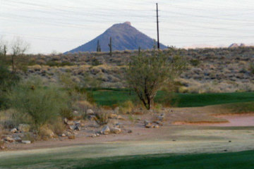 The chance to cut the corner on the desert with a shot on No. 14 is one of the big thrills of Sanctuary.