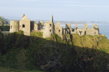 The stunning Dunluce Castle ruins are just minutes from the Royal Portrush Golf Club.